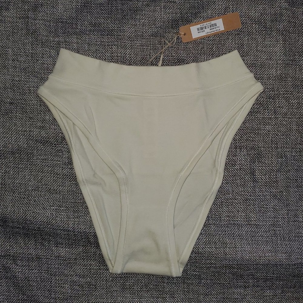 NWT SKIMS XXS Cotton Jersey Cheeky Tanga BONE